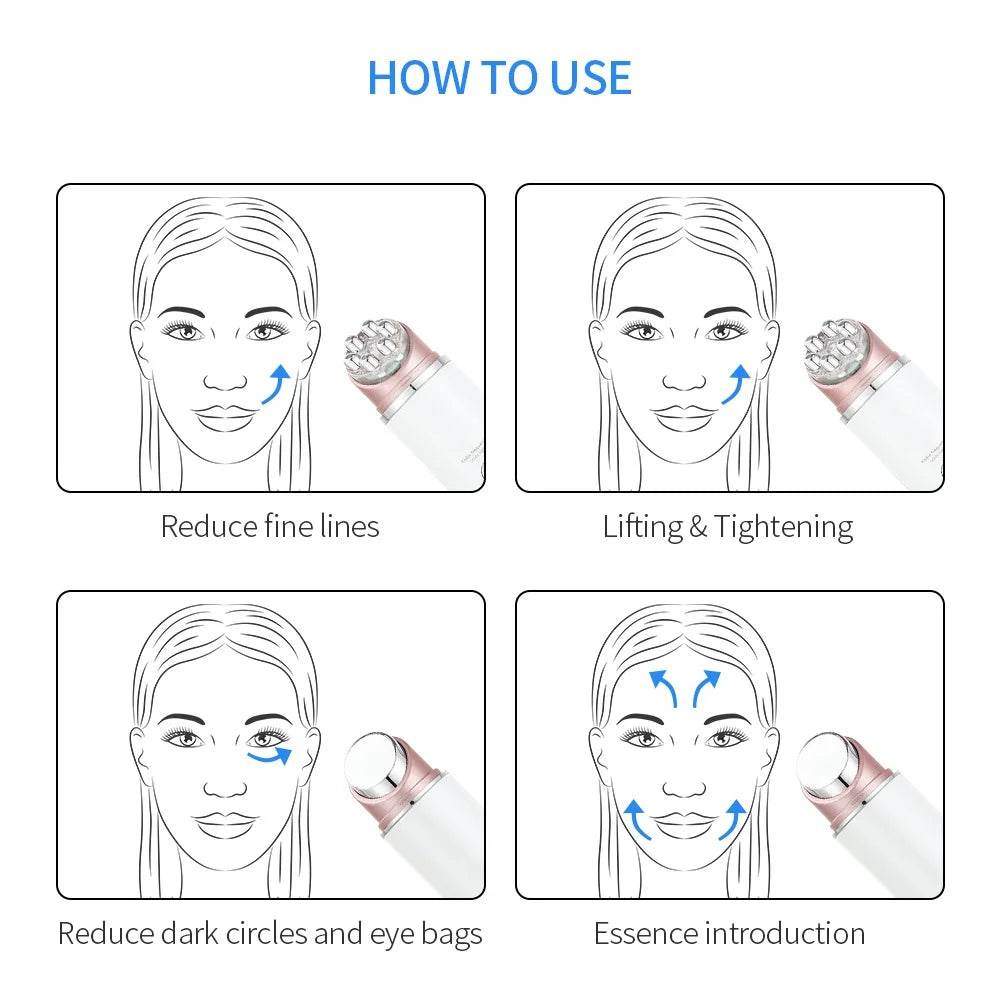 Advanced Mini EMS Eye Massager for Skin Rejuvenation and Anti-Wrinkle Care - My Store