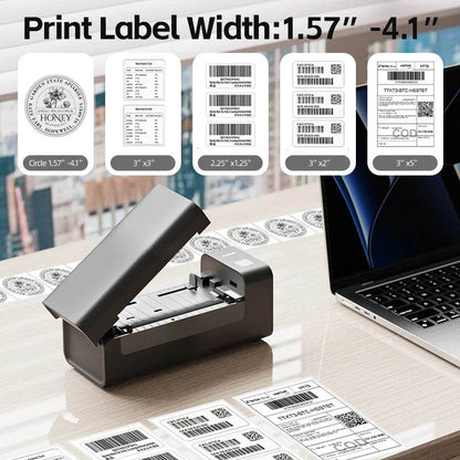Portable Bluetooth Thermal Label Printer for Efficient Shipping - My Store