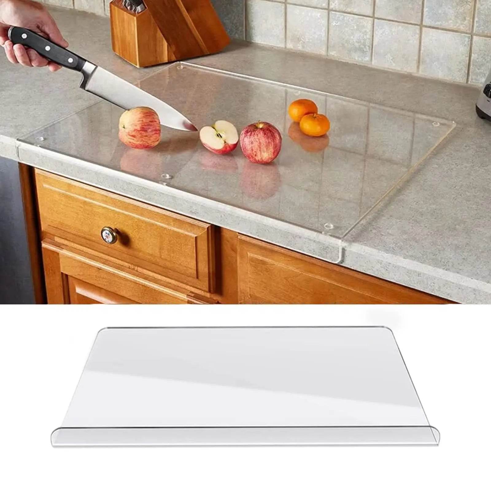 Acrylic Transparent Cutting Board – Slip-Resistant Kitchen Chopping Countertop Protector - My Store