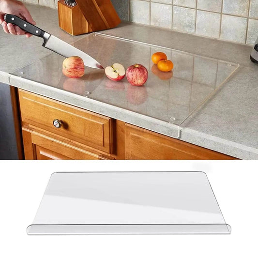 Acrylic Transparent Cutting Board With Lip Anti-slip Kitchen Cutting Chopping Boards Counter Countertop Protector Kitchen Gadget - My Store