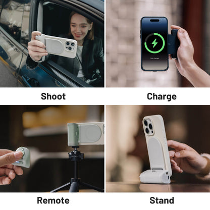 MagCam Grip: Wireless Charging Phone Grip with Magnetic Fill Light and Bluetooth Remote - My Store