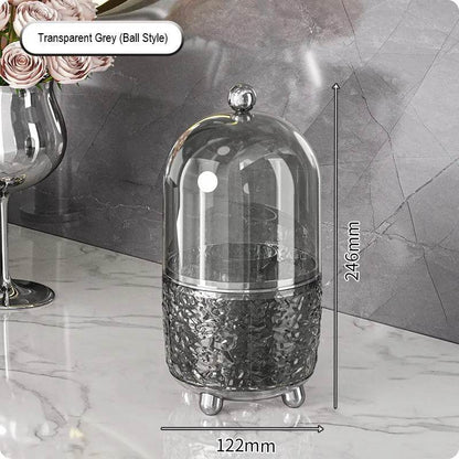 Dustproof Makeup Brush Organizer: 360 Rotating Vanity Holder - My Store
