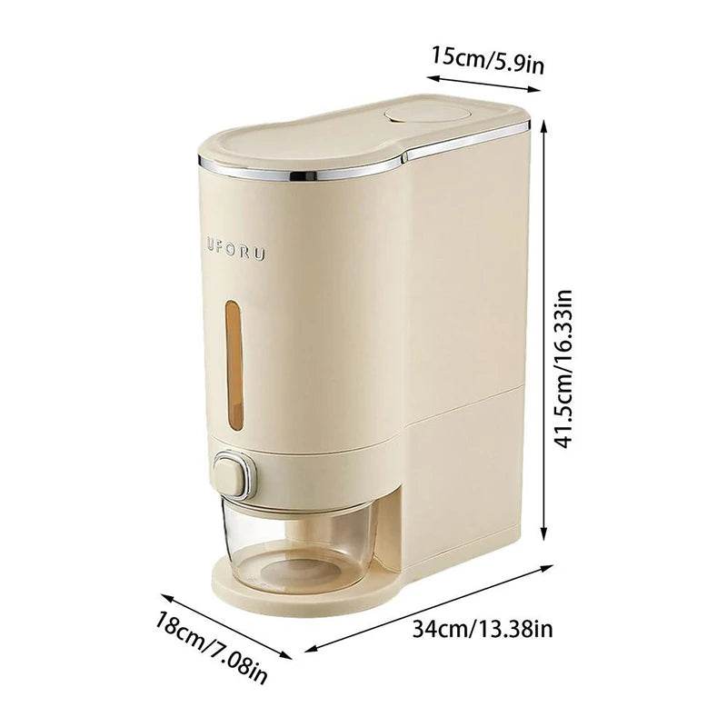 Airtight Moisture-Proof Rice Bucket with Measuring Cup for Organized Grain Storage - My Store