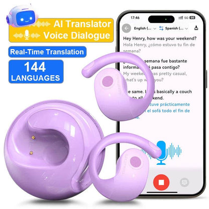GreatWall AI Real-Time Translation Wireless Bluetooth Earphones - My Store