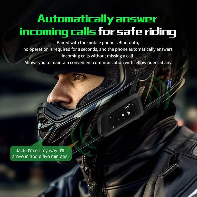 EJEAS V6PRO+ Multi-Rider Bluetooth Motorcycle Intercom System - My Store