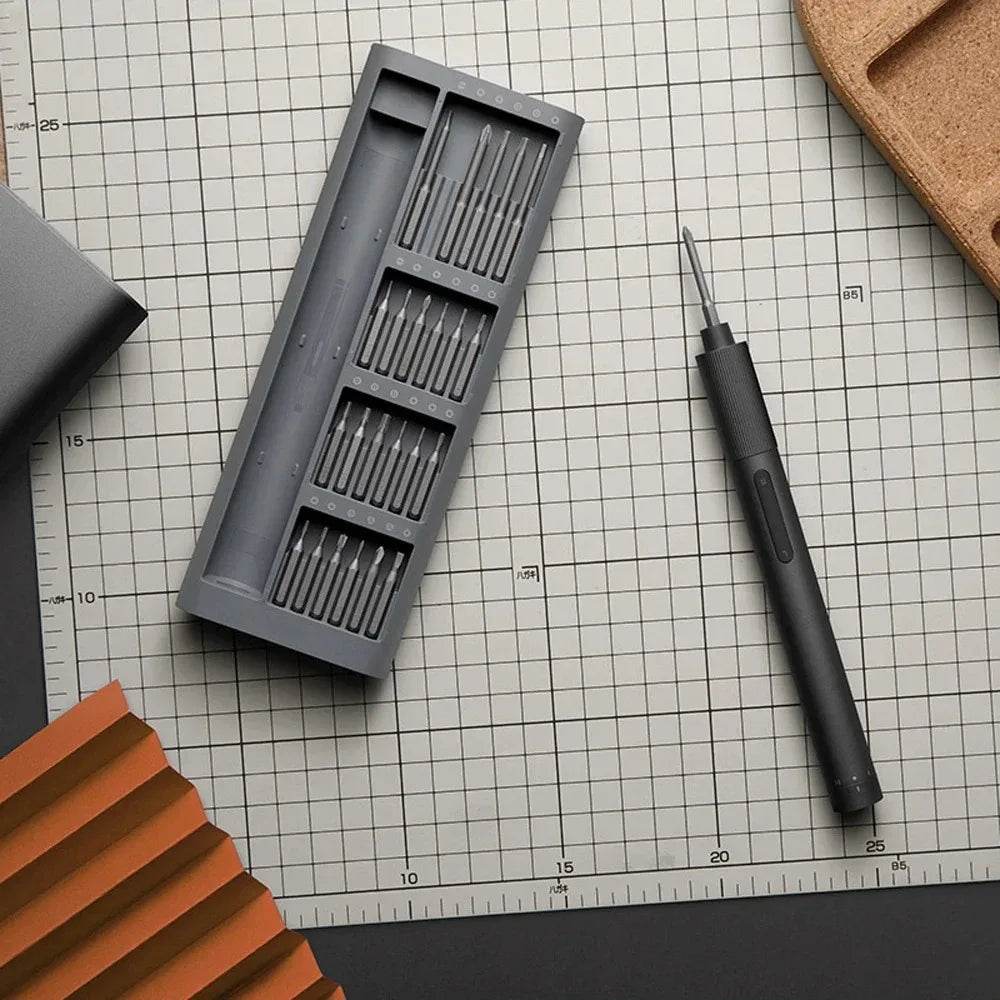 Mijia Electric Precision Screwdriver Kit with Adjustable Torque and Magnetic Aluminum Case - My Store