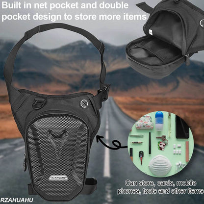 Rugged Motorcycle Waist Bag with Waterproof Hard Shell Protection - My Store