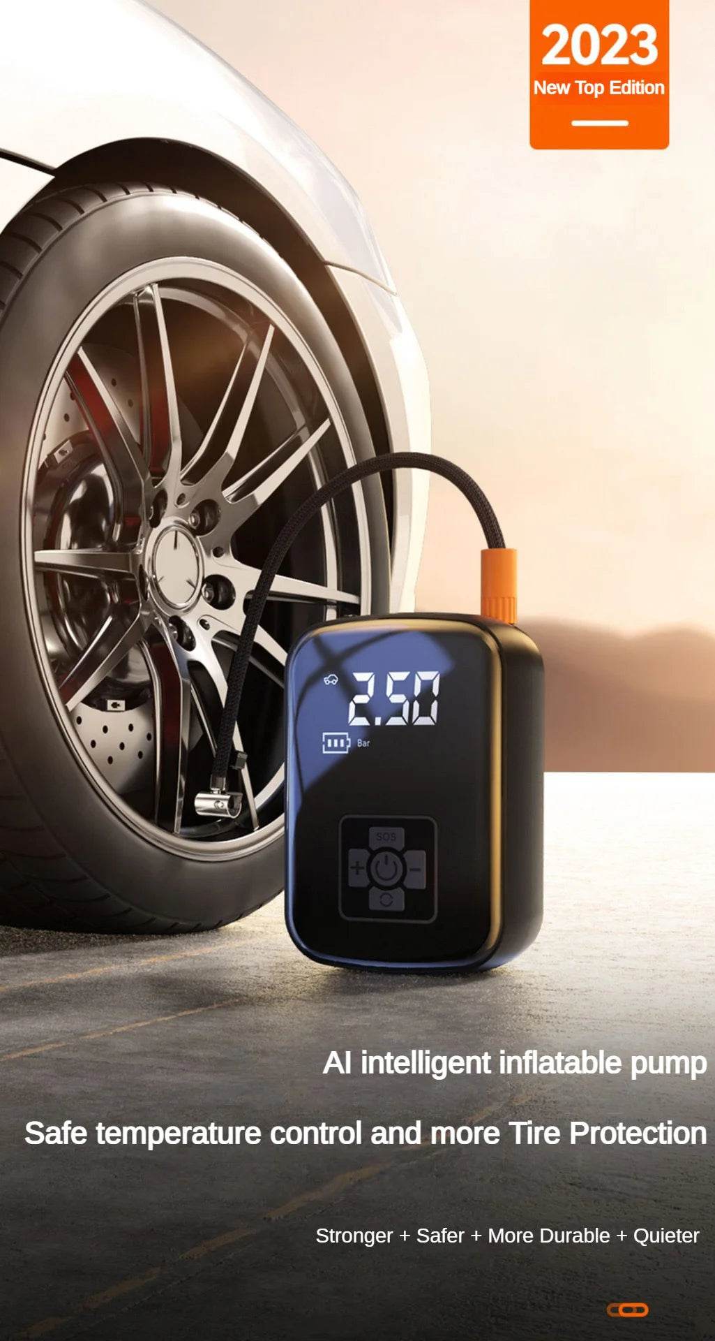 Portable Wireless Tire Inflator Pump – The Ultimate 12V Air Compressor - My Store