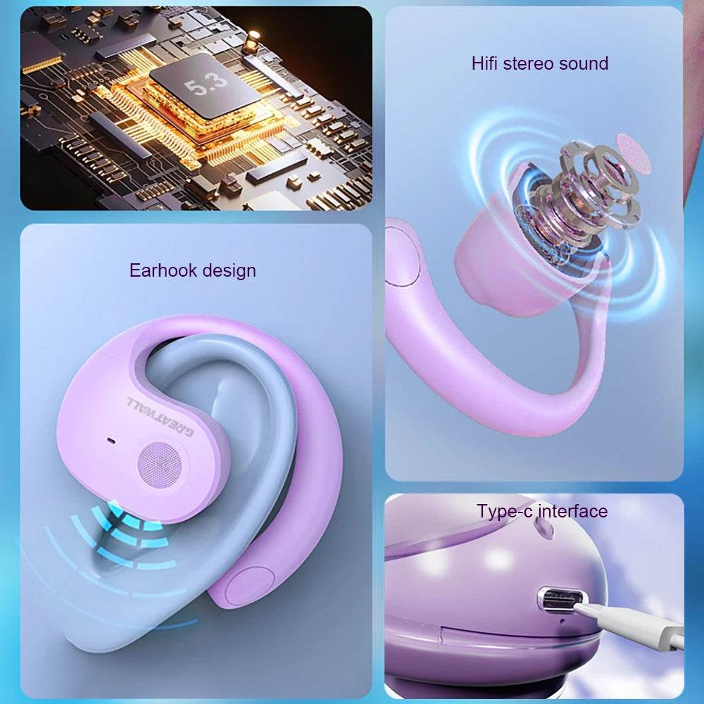 GreatWall AI Real-Time Translation Wireless Bluetooth Earphones - My Store