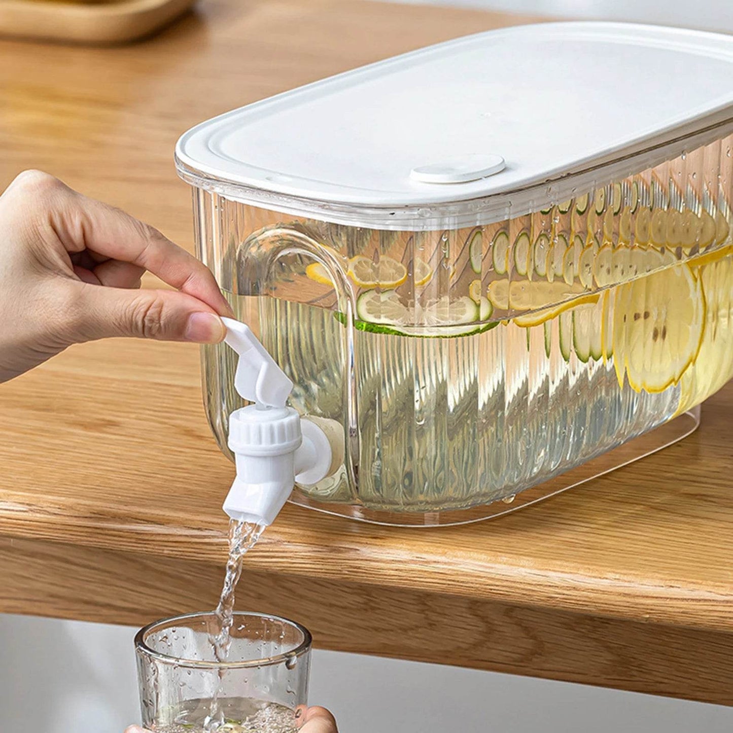 Large Capacity 4L Refrigerator Cold Beverage Dispenser with Faucet - My Store