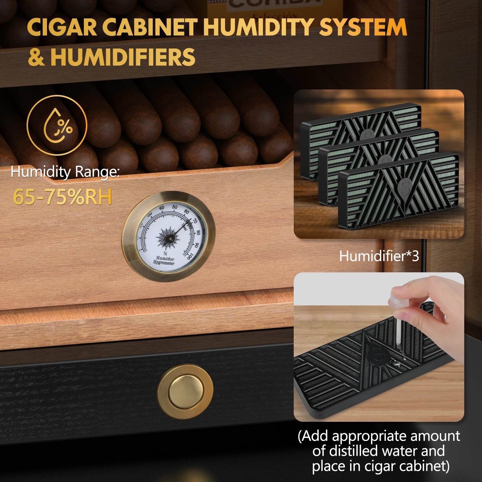 Desktop Cigar Humidor Cabinet - My Store