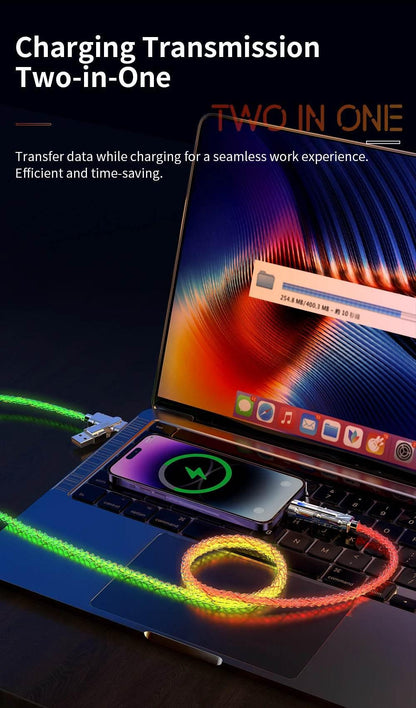60W 4 in 1 Multi-function Mobile Phone Data Cable PD Fast Charging Cable Charger for Huawei Xiaomi iPhone - My Store