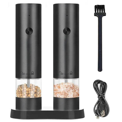 Electric Salt and Pepper Grinder with Adjustable Coarseness for Effortless Seasoning - My Store
