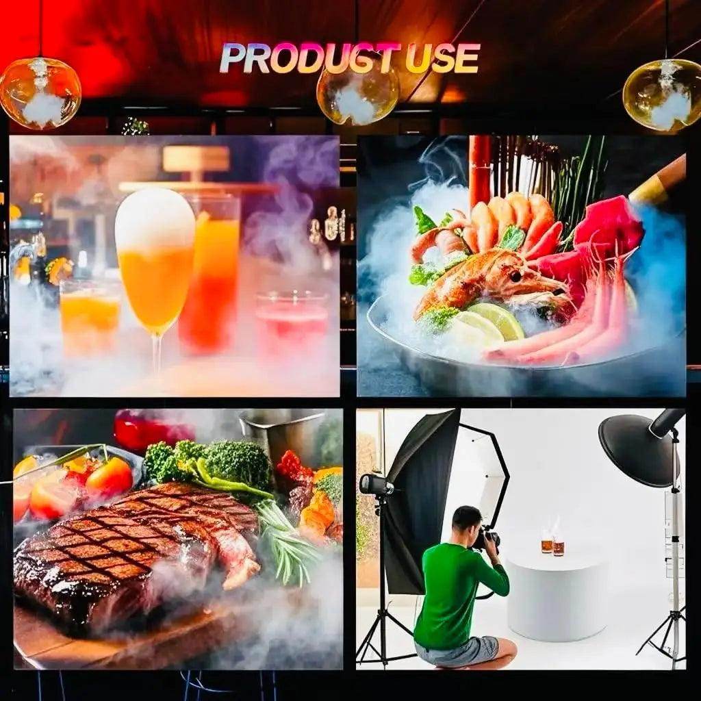 Cocktail Smoke Bubble Gun Set with 4 Aroma Flavour and Edible Bubbles -Aroma Blaster Gun - My Store