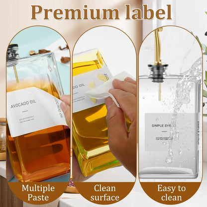 Premium 500ml Rectangular Glass Olive Oil Dispenser Bottle - My Store
