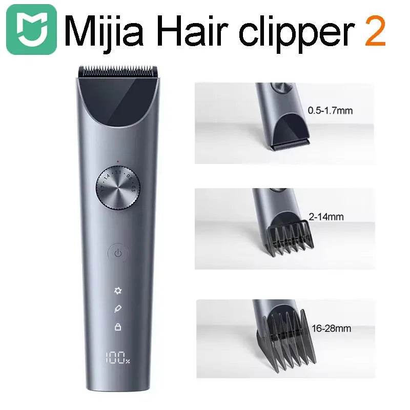 Mijia Hair Clipper Wireless Trimmer for Men with Titanium Alloy Blade and IPX7 Waterproof Design - My Store