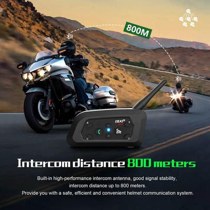 EJEAS V6PRO+ Multi-Rider Bluetooth Motorcycle Intercom System - My Store