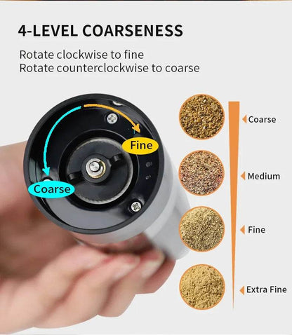 Electric Salt and Pepper Grinder with Adjustable Coarseness for Effortless Seasoning - My Store