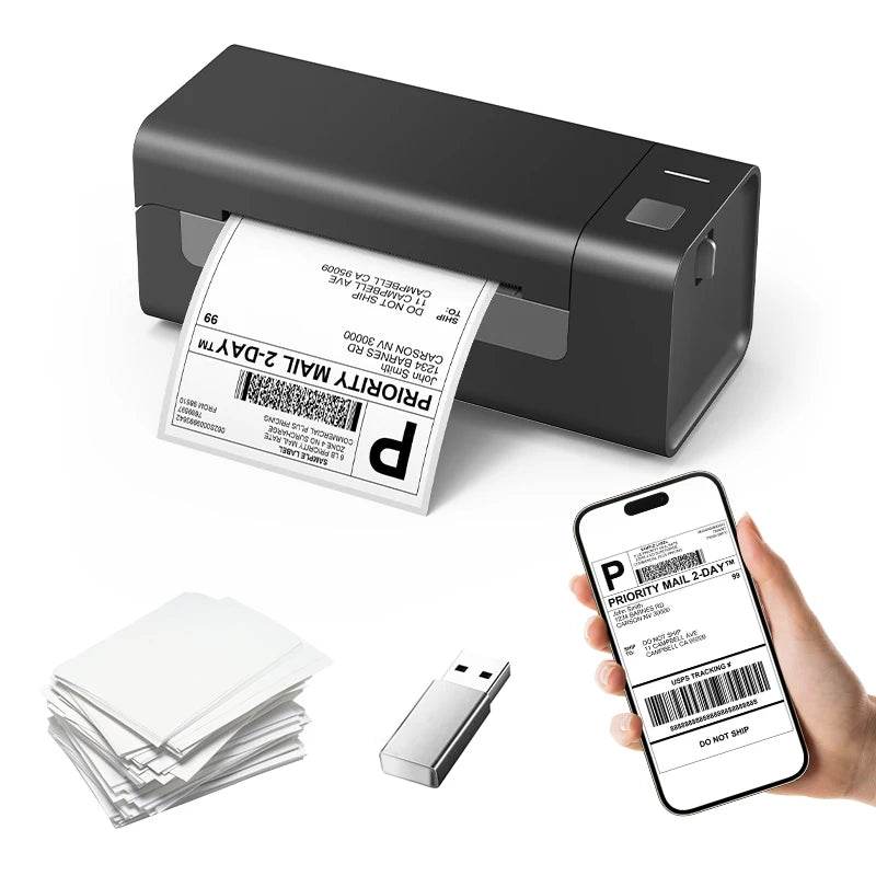 Portable Bluetooth Thermal Label Printer for Efficient Shipping - My Store