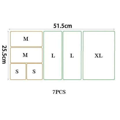 Clear Plastic Drawer Organizers Set for Bathroom, Vanity, and Kitchen Storage - My Store