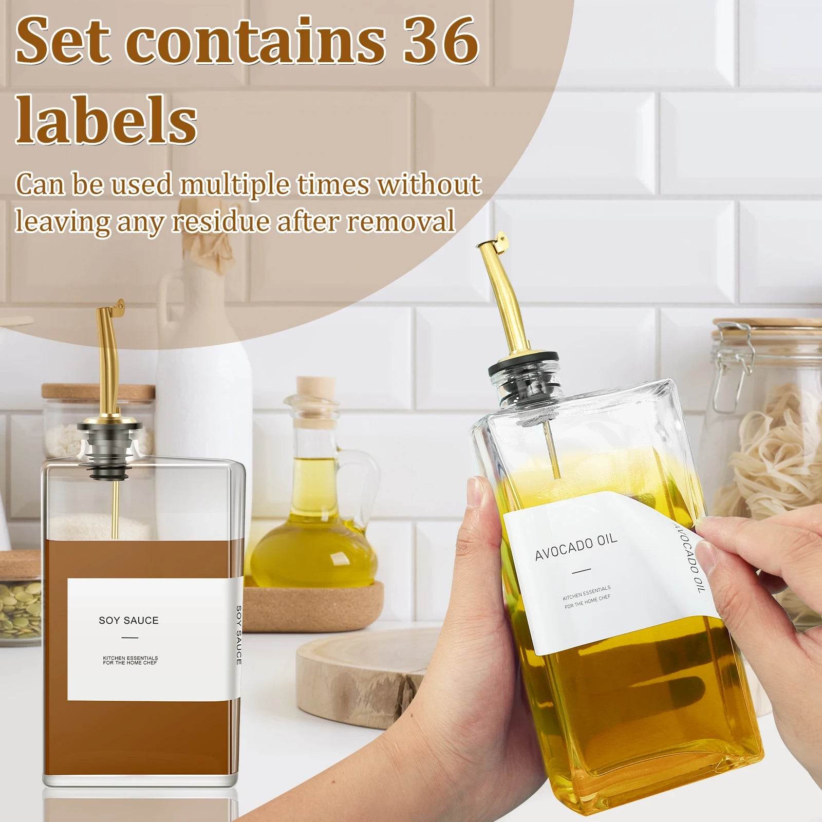 Premium 500ml Rectangular Glass Olive Oil Dispenser Bottle - My Store