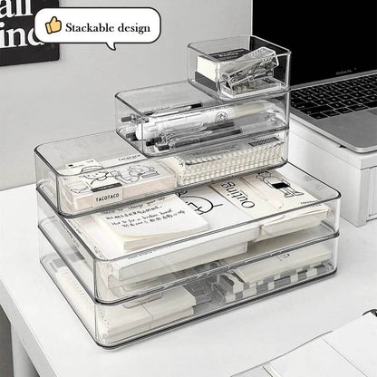 Clear Plastic Drawer Organizers Set for Bathroom, Vanity, and Kitchen Storage - My Store