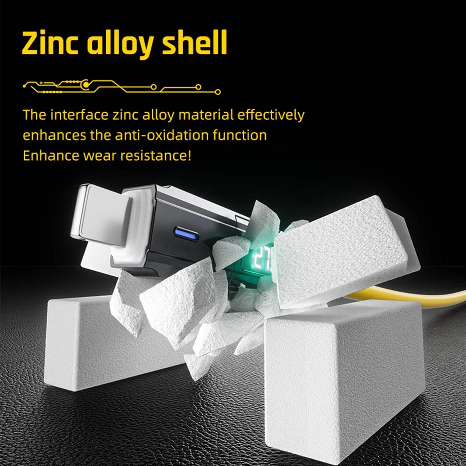 4-in-1 Fast Charging Cable For iPhone 16 15 14 13 12 Pro Max iPad LED Display Silicone Data Sync Cable For Samsung S24 S23 Ultra - My Store