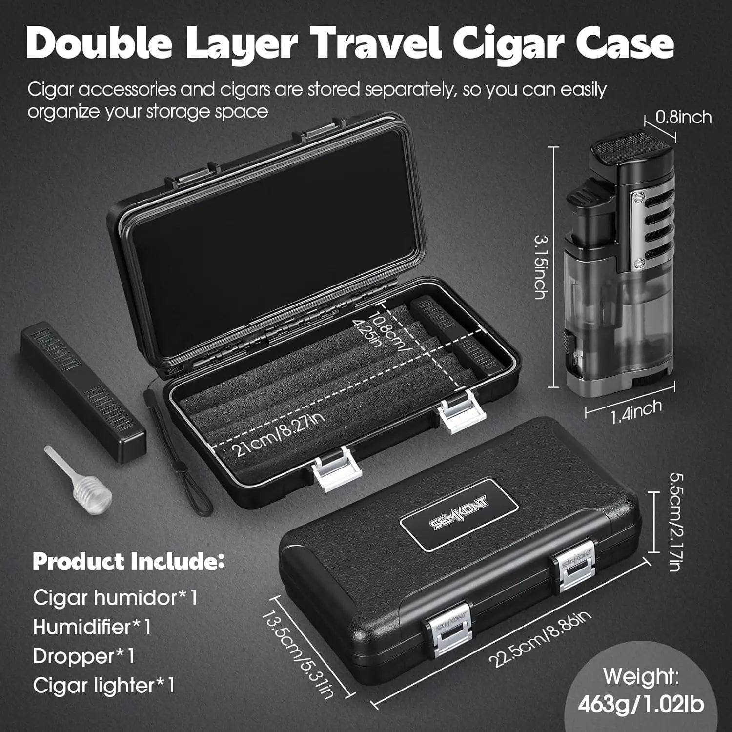 Portable Travel Cigar Humidor - My Store