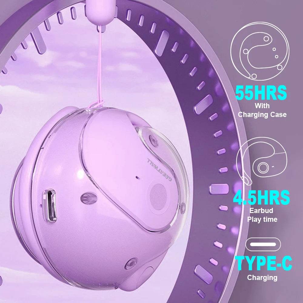 GreatWall AI Real-Time Translation Wireless Bluetooth Earphones - My Store