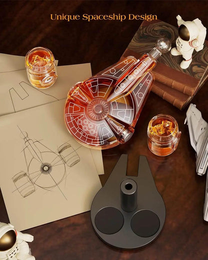 Galaxy Spaceship Whiskey Decanter Set – Limited Edition Spacecraft Design - My Store