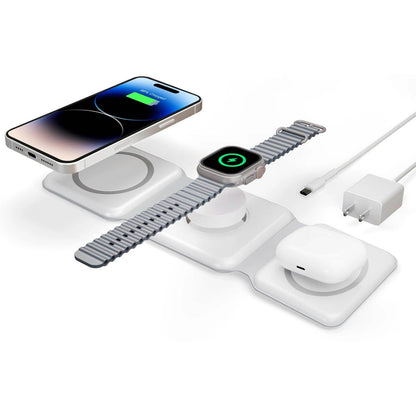Magnetic Wireless Charger 3-in-1 Fast Charging Dock for Apple Devices - My Store