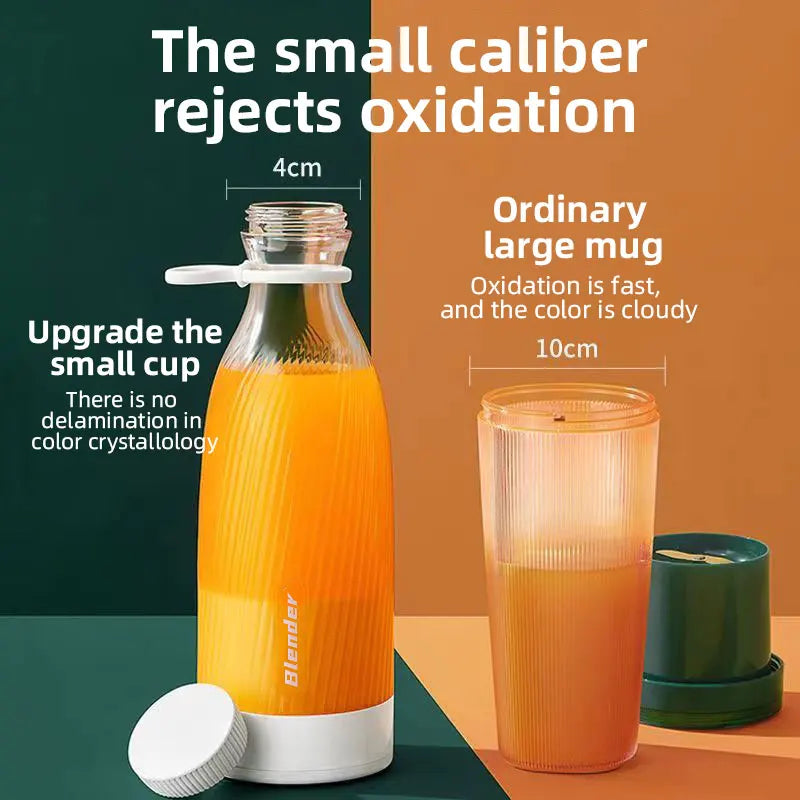Portable Cordless Blender - USB Rechargeable Mini Juicer for Smoothies & Shakes