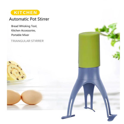 Hands-Free Automatic Pan Stirrer - Three-Leg Self-Stirring Tool for Soup, Sauce & Gravy