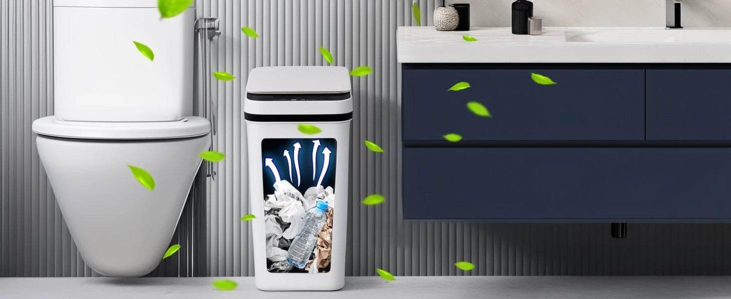 2 Pack 12L Motion Sensor Automatic Trash Cans for Bathroom and Bedroom - My Store