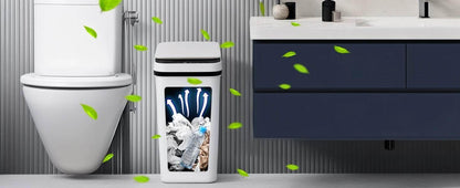 2 Pack 12L Motion Sensor Automatic Trash Cans for Bathroom and Bedroom - My Store