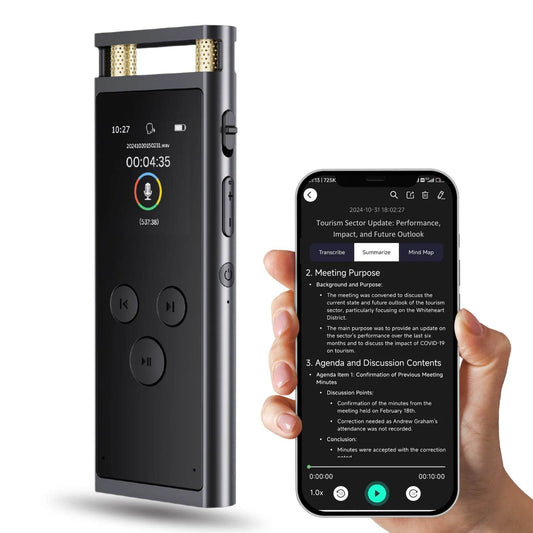 AI Voice Recorder with Transcription, Translation, Summary, Mind Mapping - My Store