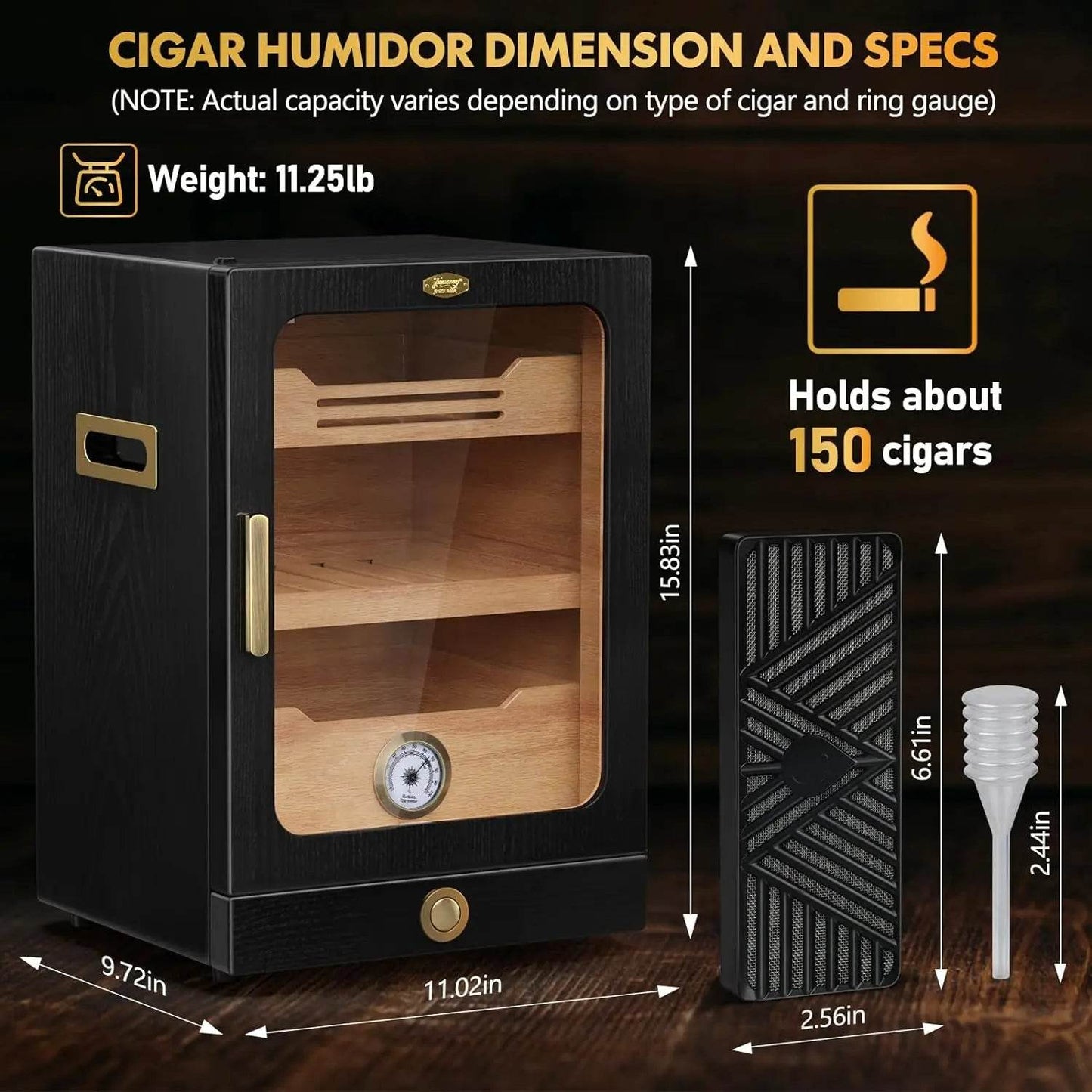 Desktop Cigar Humidor Cabinet - My Store