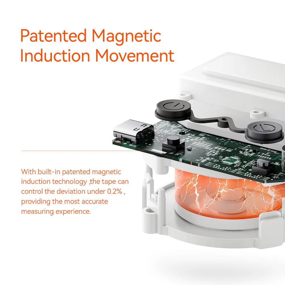 Smart Digital Body Measuring Tape with App Sync (Fitdays) – Electronic Bluetooth Retractable Health Tape Measure for Weight Loss, Bodybuilding, Fitness, Waist, Chest, Hip & Muscle Circumference Tracking