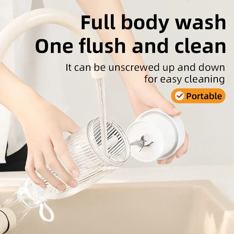 Portable Cordless Blender - USB Rechargeable Mini Juicer for Smoothies & Shakes