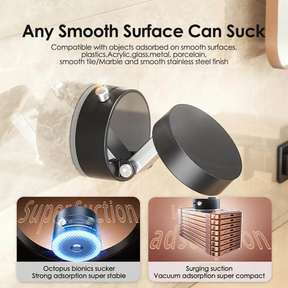 Vacuum Suction Cup Magnetic Phone Holder Stand Portable Foldable Mount For iPhone 16 15 14 13 12 Multi-function Car Accessories - My Store