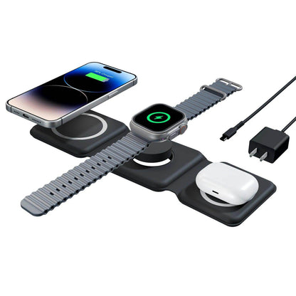 Magnetic Wireless Charger 3-in-1 Fast Charging Dock for Apple Devices - My Store