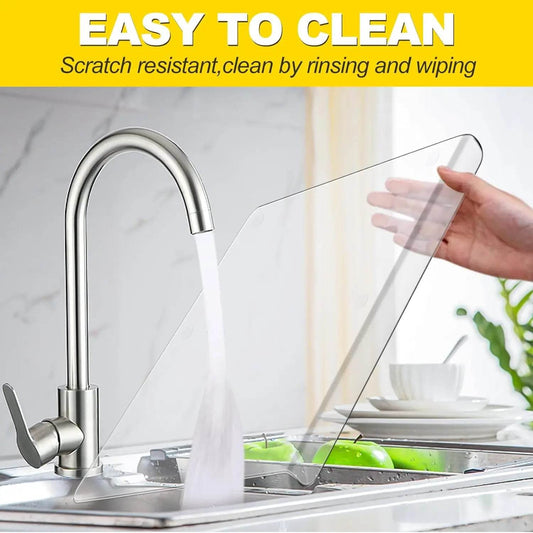 Acrylic Transparent Cutting Board With Lip Anti-slip Kitchen Cutting Chopping Boards Counter Countertop Protector Kitchen Gadget - My Store
