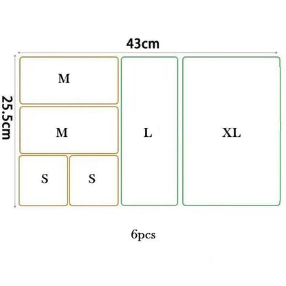 Clear Plastic Drawer Organizers Set for Bathroom, Vanity, and Kitchen Storage - My Store