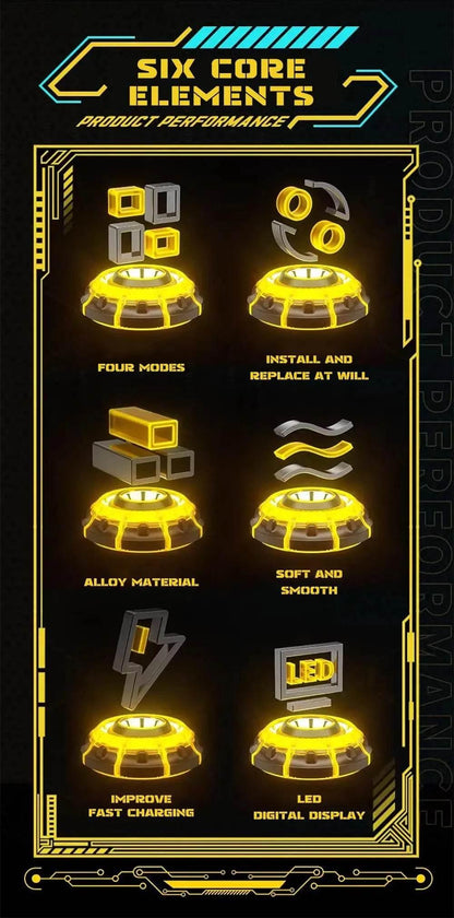 4-in-1 Fast Charging Cable For iPhone 16 15 14 13 12 Pro Max iPad LED Display Silicone Data Sync Cable For Samsung S24 S23 Ultra - My Store