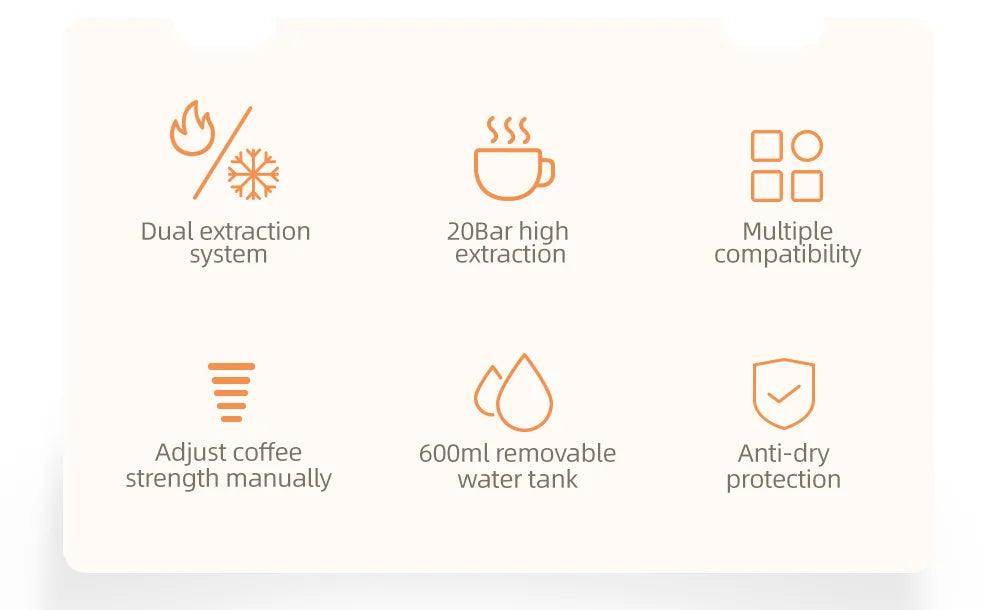 HiBREW 5-in-1 Multi Capsule Coffee Machine - My Store