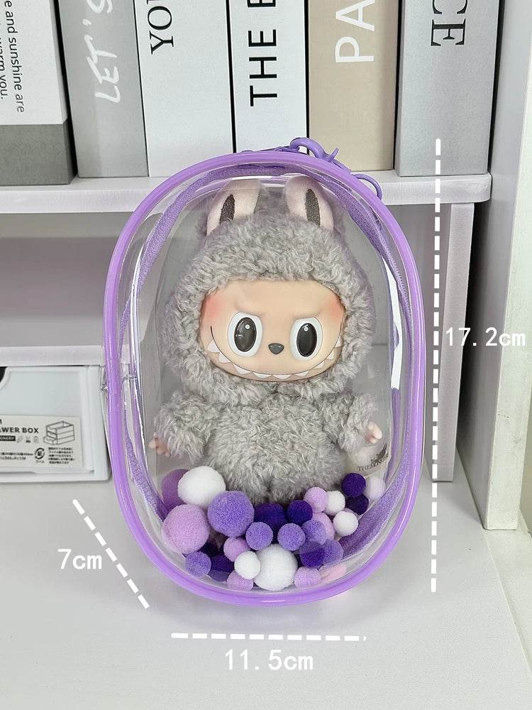 Clear Protective Display Bag for Labubu - My Store