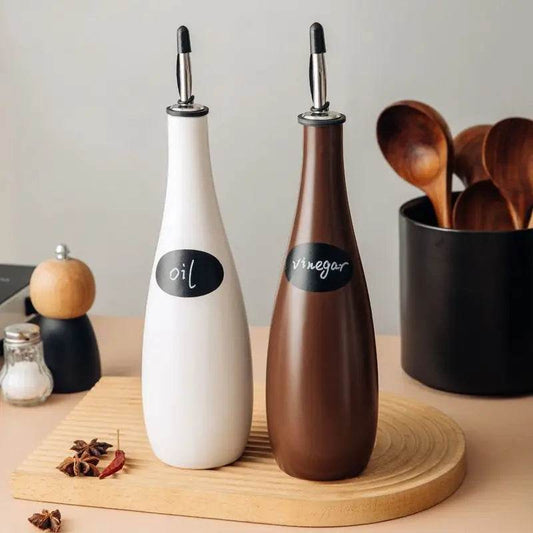 Japanese Kitchen Seasoning Bottle | Ceramic Oil and Soy Sauce Dispenser - My Store