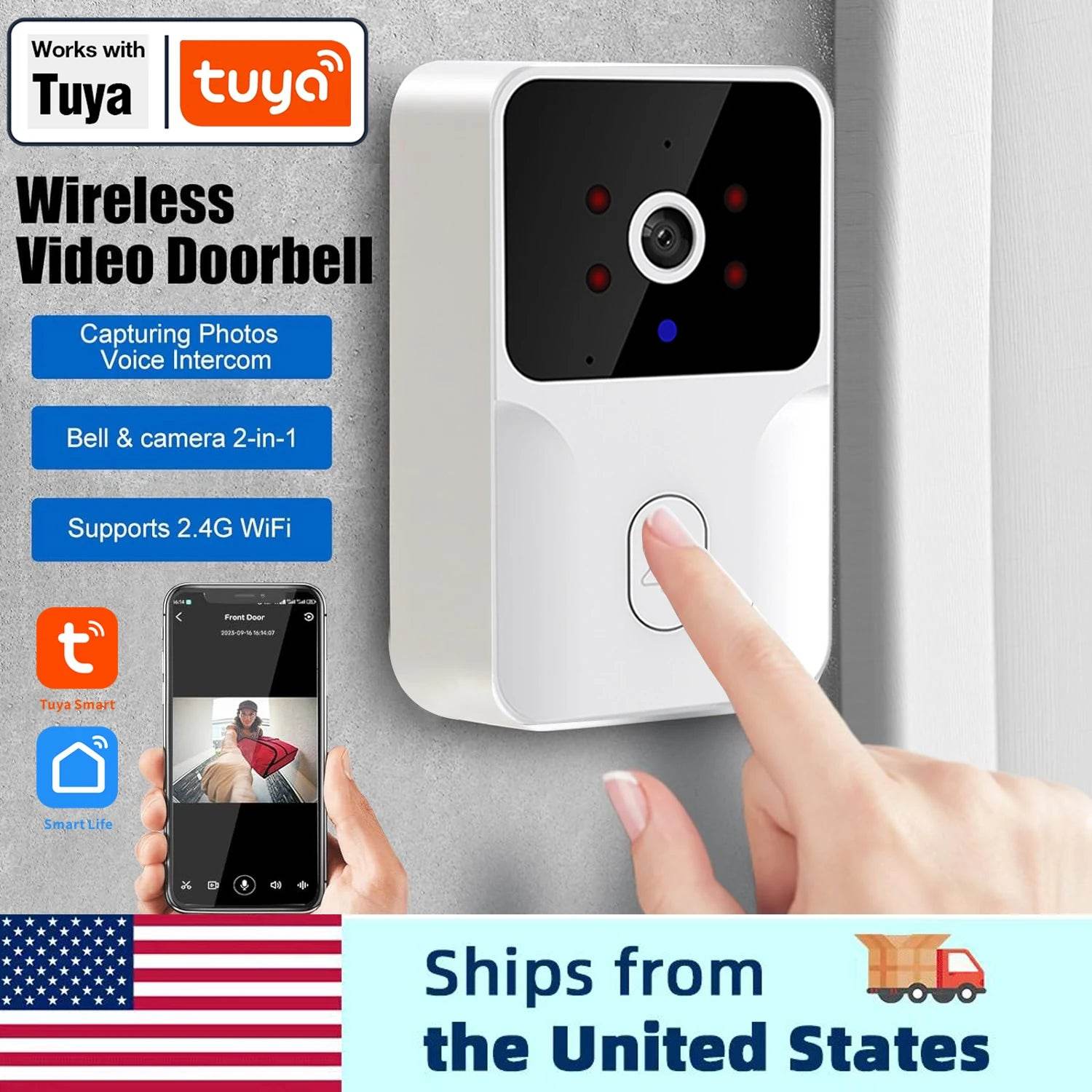 Smart HD Wireless Video Doorbell for Enhanced Home Security - My Store