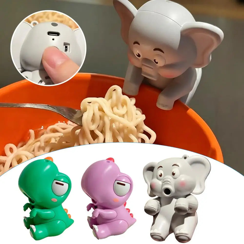 Hands-Free Elephant Bowl Cooling Fan - Clip-On USB Rechargeable Food Cooler