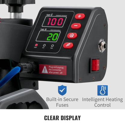 Multi-Functional 5-in-1 Clamshell Heat Press Machine - My Store